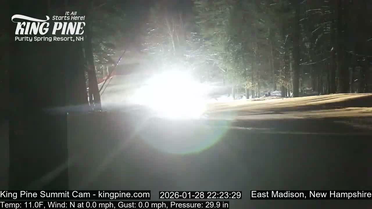 King Pine Summit Ski Area Live Cam -  Madison,  New Hampshire, USA