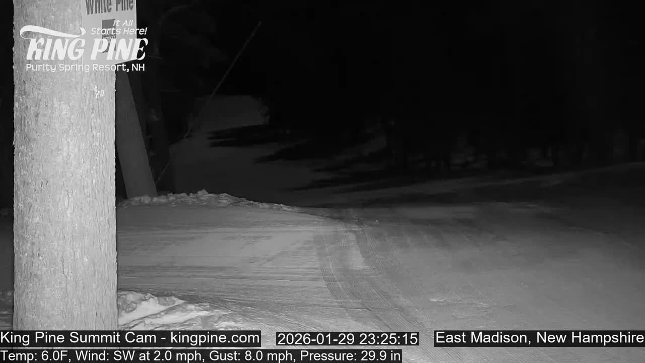 King Pine Summit Ski Area Live Cam -  Madison,  New Hampshire, USA