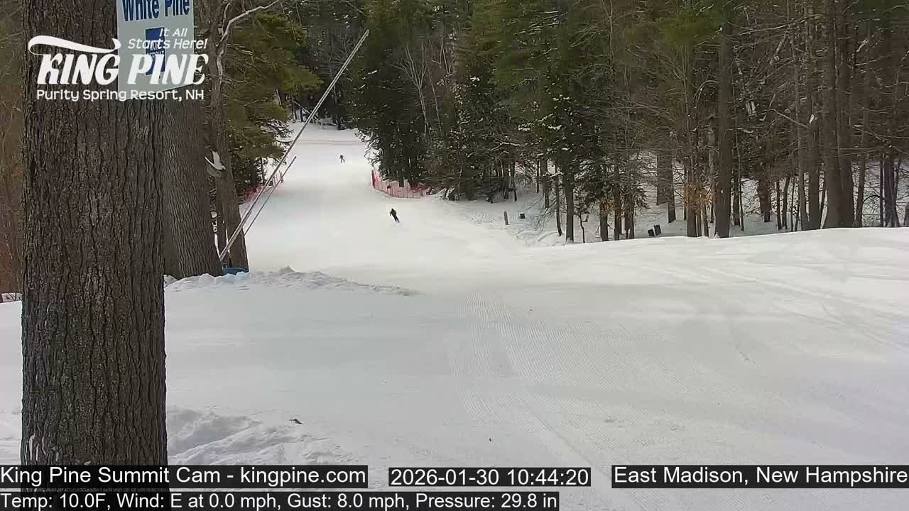 King Pine Summit Ski Area Live Cam -  Madison,  New Hampshire, USA