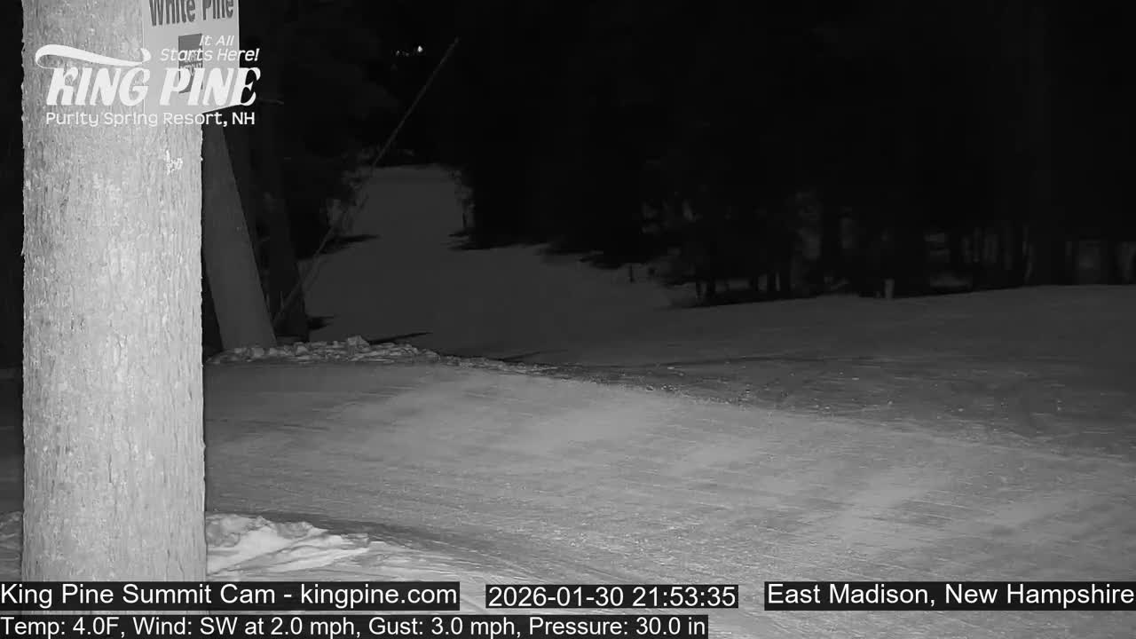 King Pine Summit Ski Area Live Cam -  Madison,  New Hampshire, USA