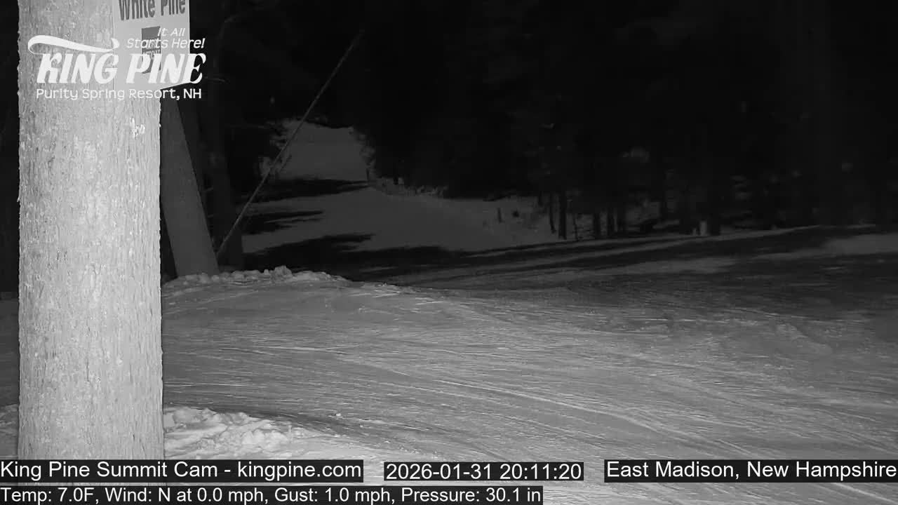 King Pine Summit Ski Area Live Cam -  Madison,  New Hampshire, USA