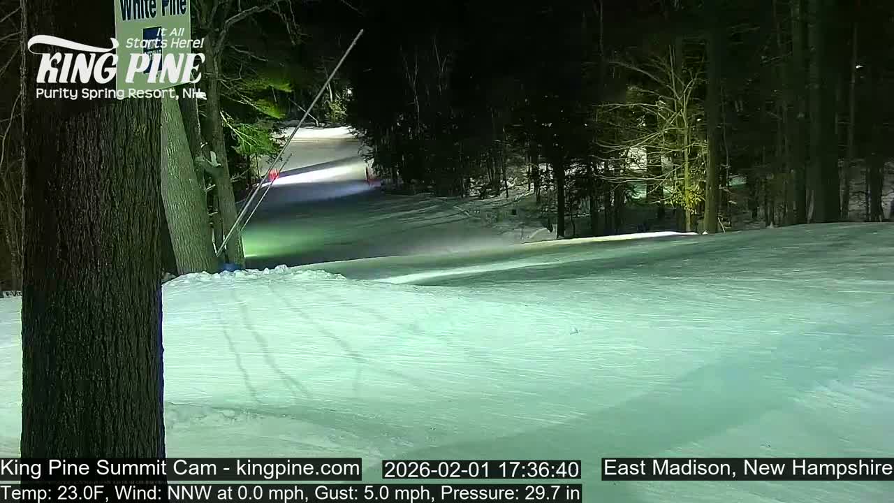 King Pine Summit Ski Area Live Cam -  Madison,  New Hampshire, USA