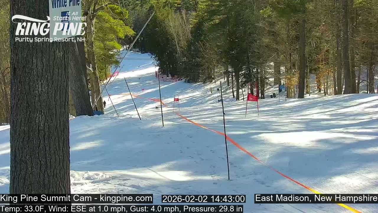 King Pine Summit Ski Area Live Cam -  Madison,  New Hampshire, USA