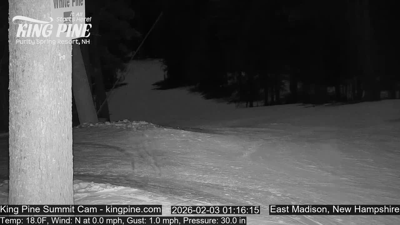 King Pine Summit Ski Area Live Cam -  Madison,  New Hampshire, USA