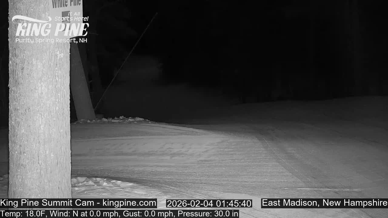 King Pine Summit Ski Area Live Cam -  Madison,  New Hampshire, USA