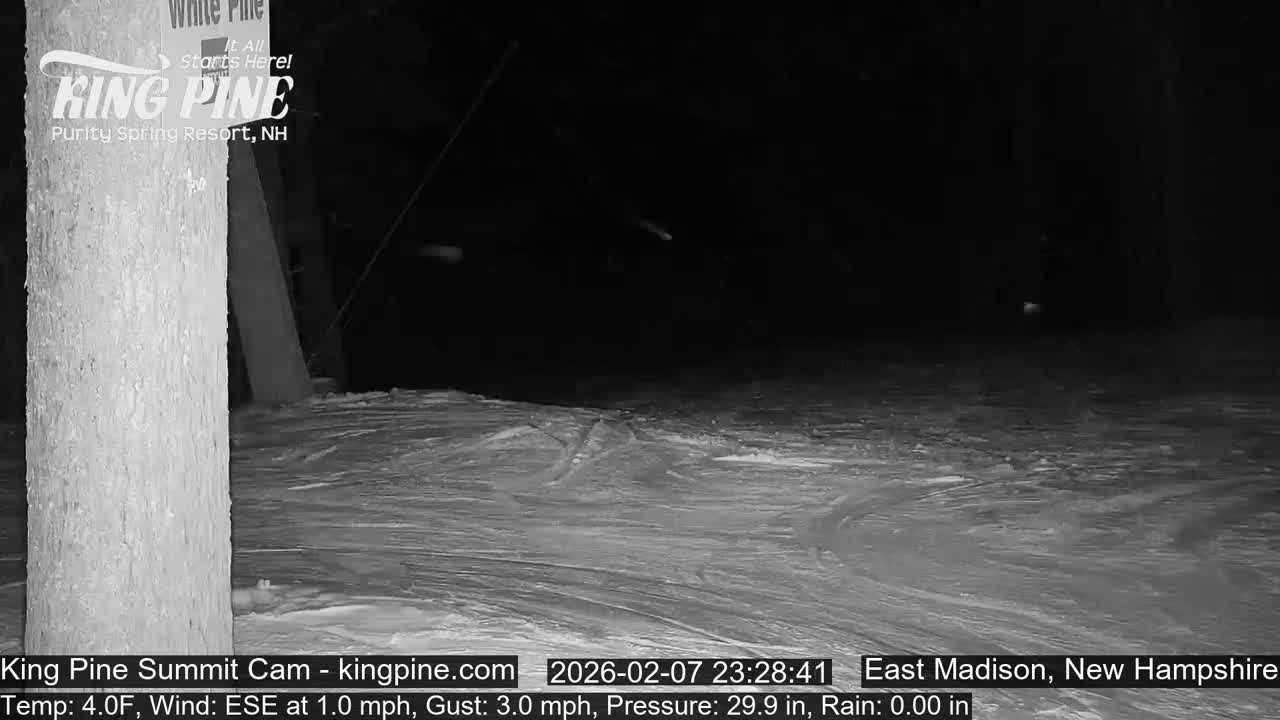 King Pine Summit Ski Area Live Cam -  Madison,  New Hampshire, USA
