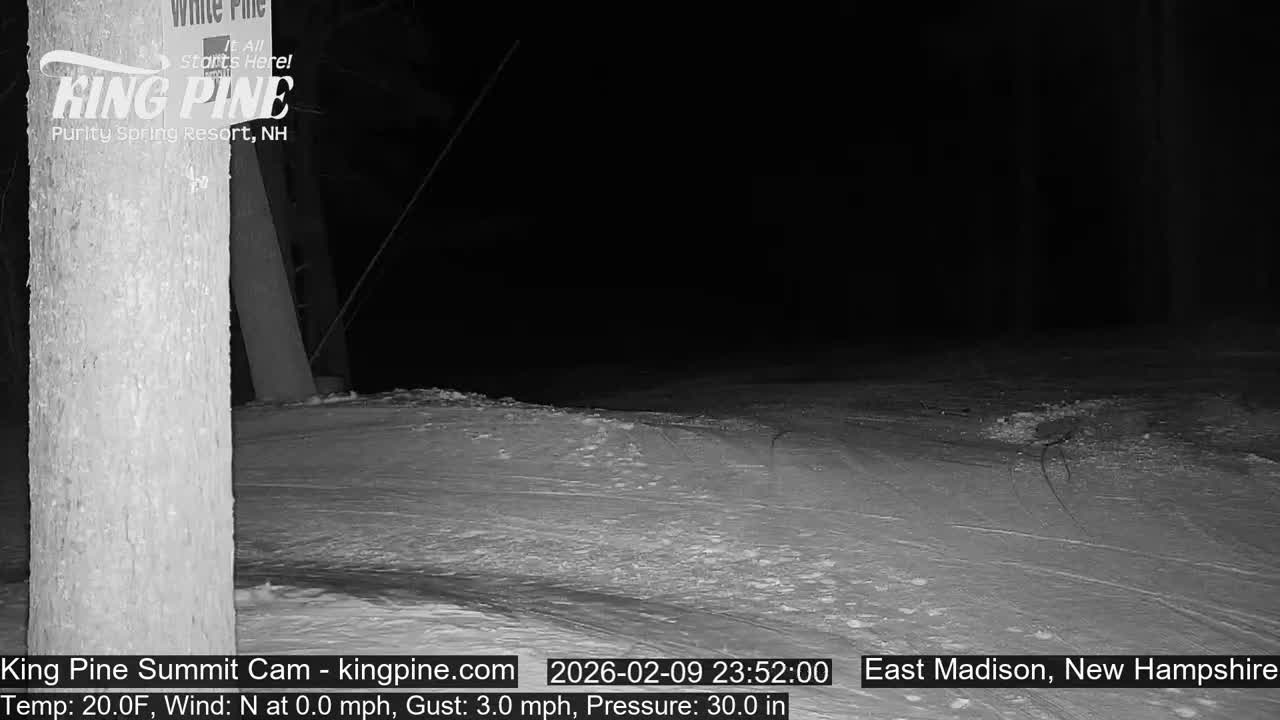 King Pine Summit Ski Area Live Cam -  Madison,  New Hampshire, USA