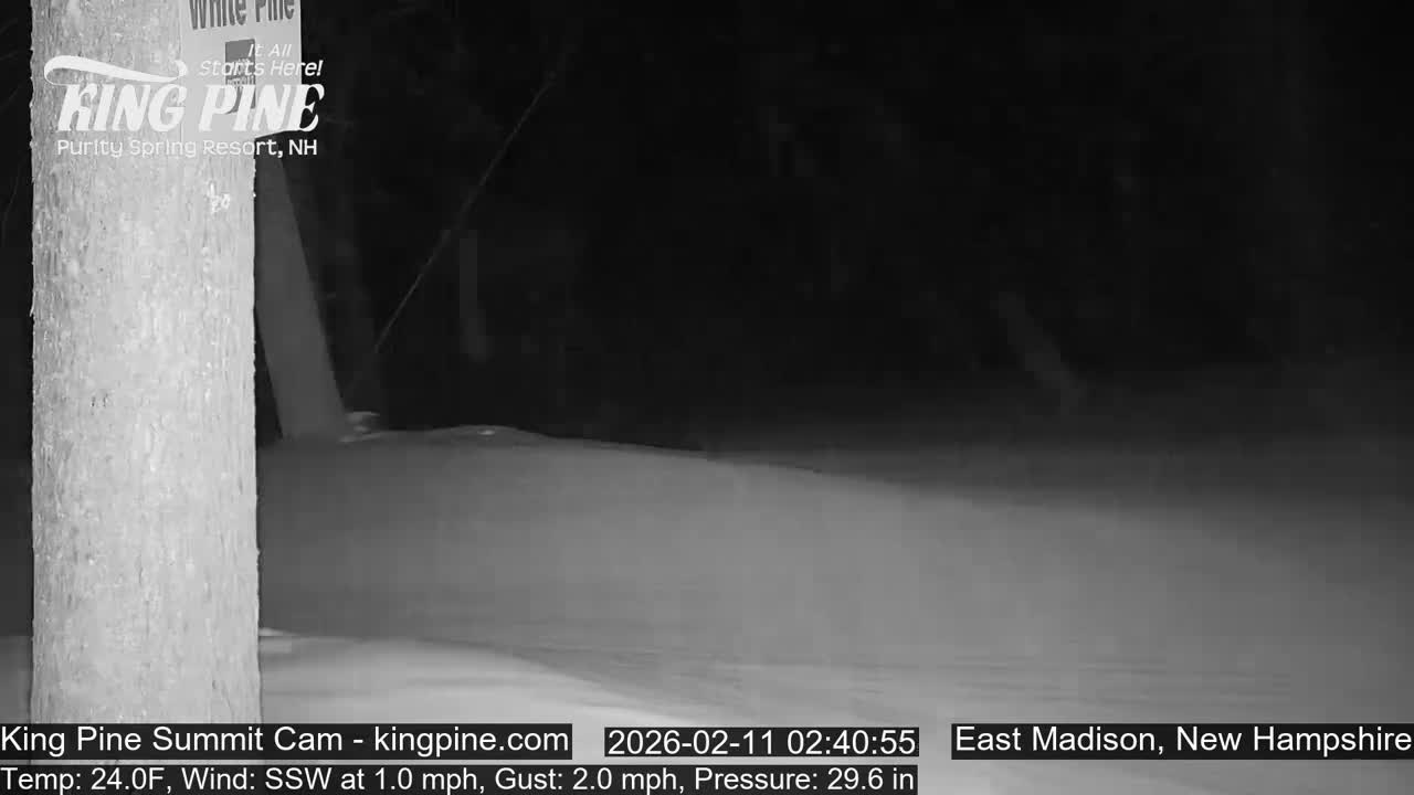 King Pine Summit Ski Area Live Cam -  Madison,  New Hampshire, USA