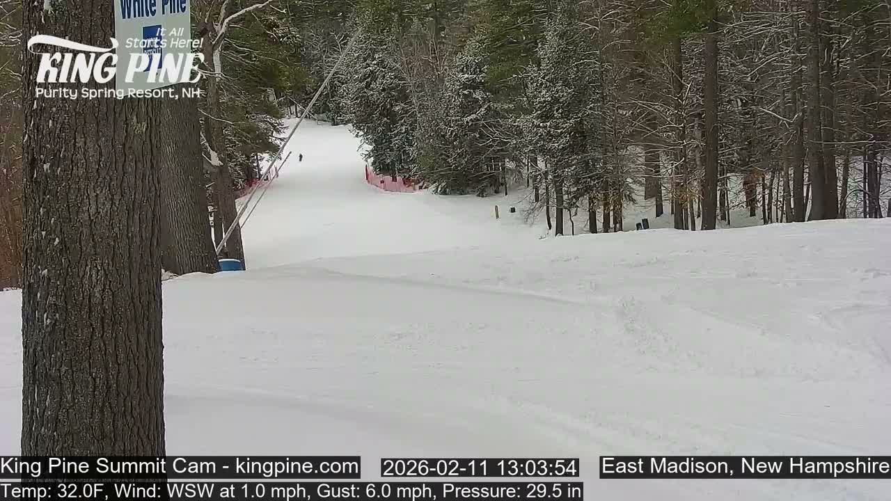 King Pine Summit Ski Area Live Cam -  Madison,  New Hampshire, USA