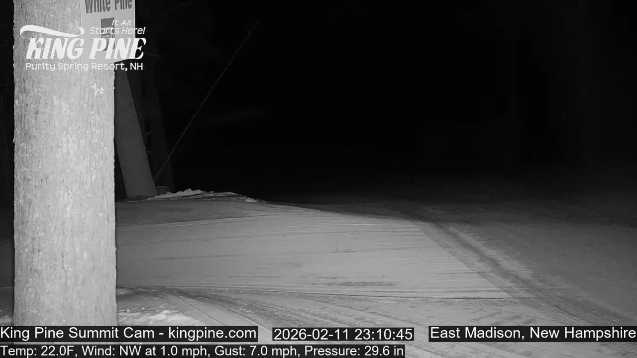 King Pine Summit Ski Area Live Cam -  Madison,  New Hampshire, USA