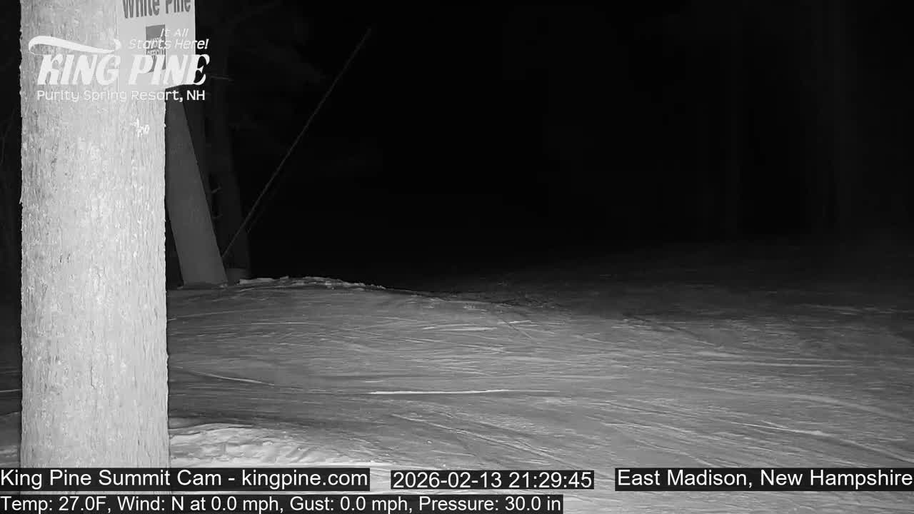 King Pine Summit Ski Area Live Cam -  Madison,  New Hampshire, USA