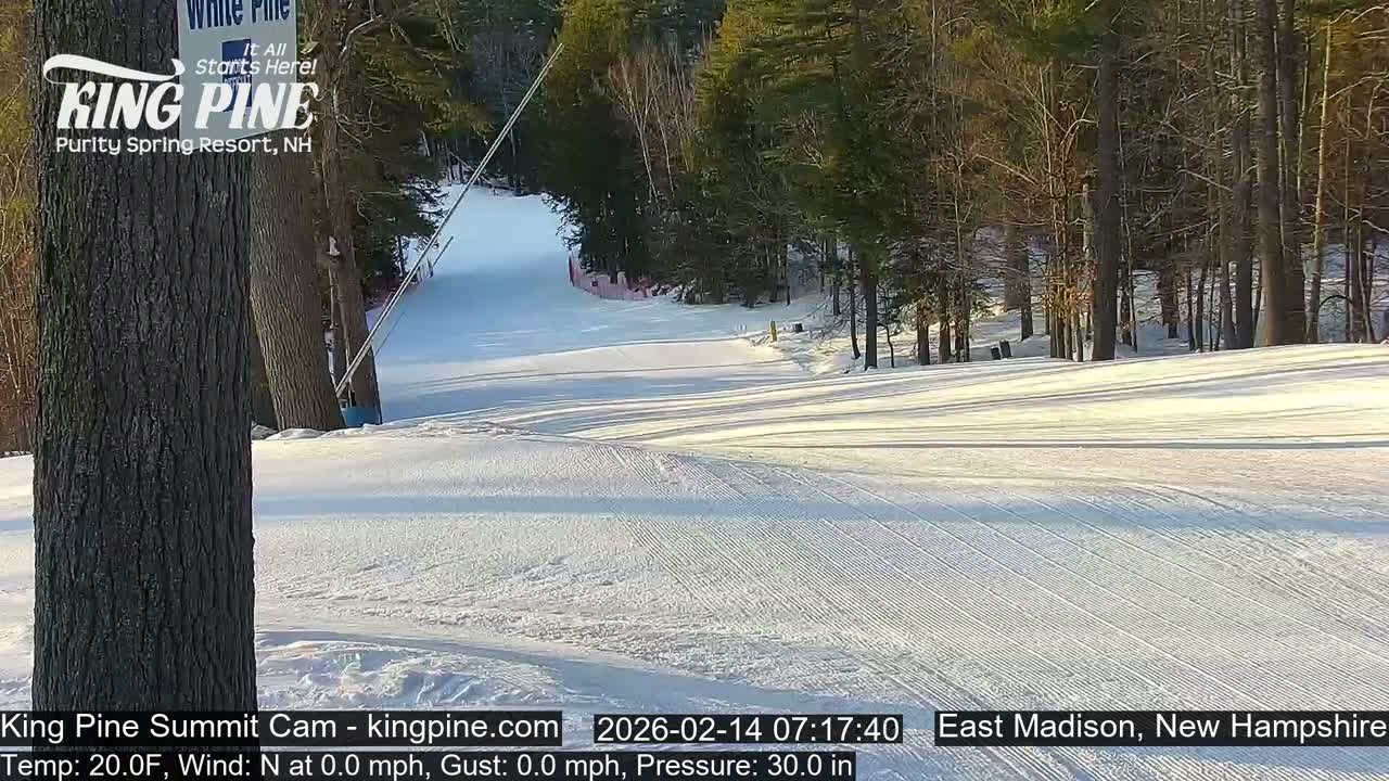 King Pine Summit Ski Area Live Cam -  Madison,  New Hampshire, USA