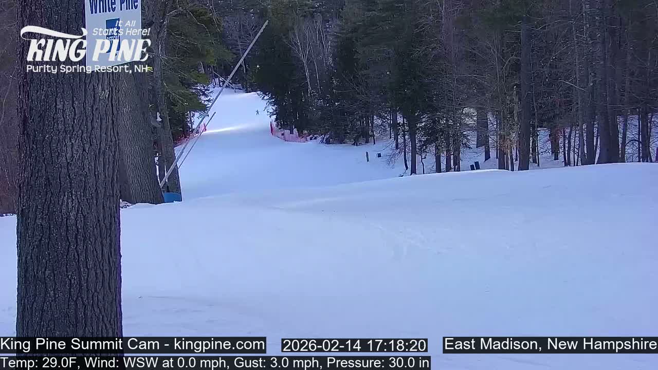 King Pine Summit Ski Area Live Cam -  Madison,  New Hampshire, USA