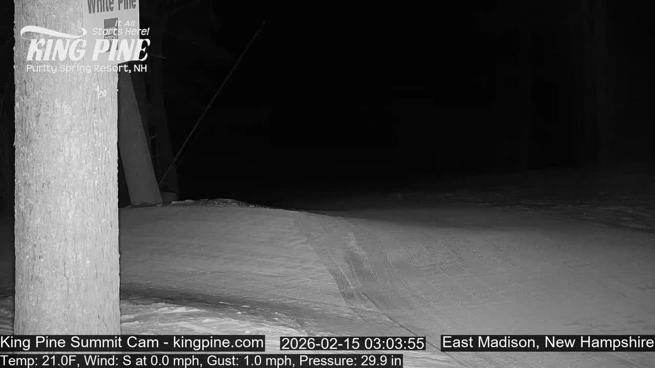King Pine Summit Ski Area Live Cam -  Madison,  New Hampshire, USA
