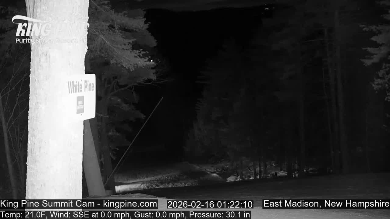 King Pine Summit Ski Area Live Cam -  Madison,  New Hampshire, USA