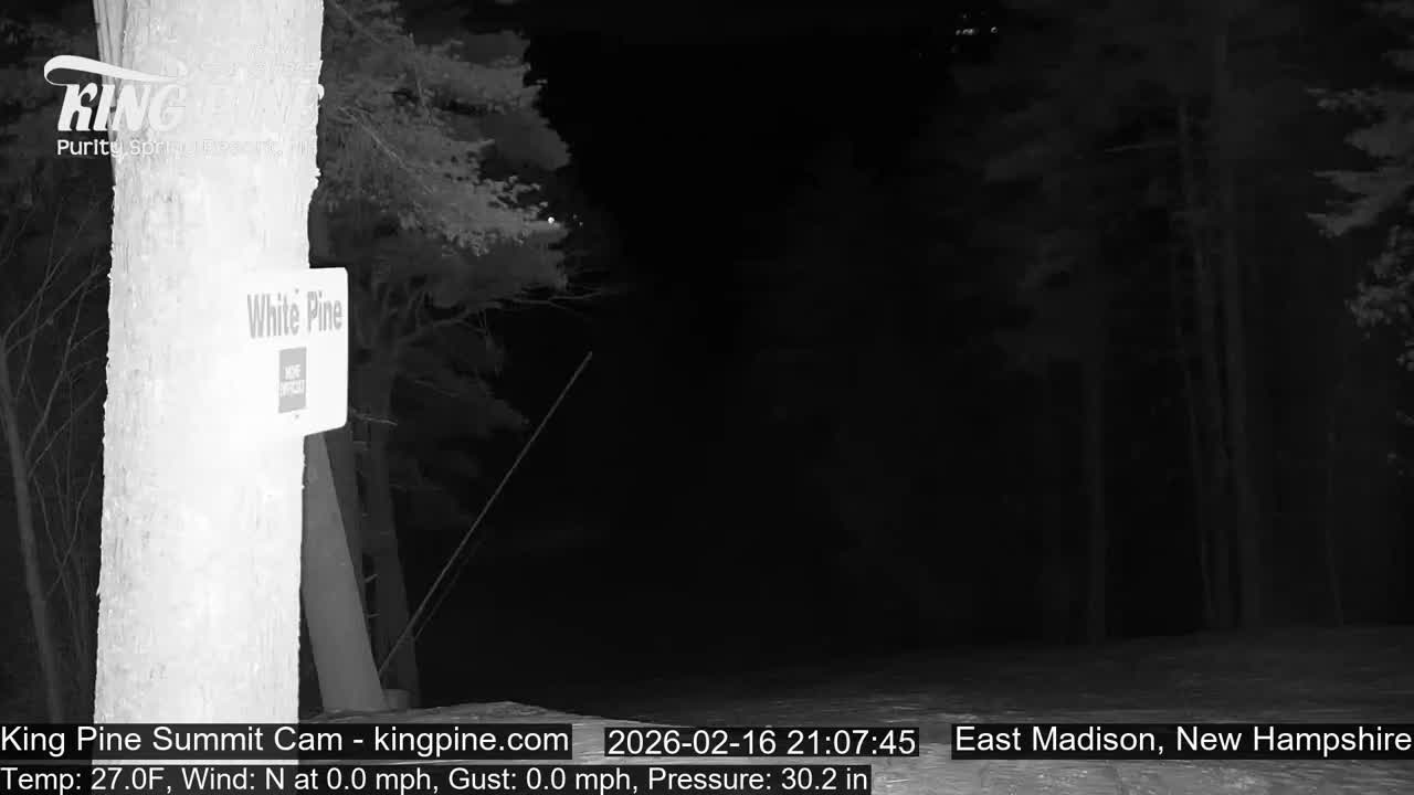 King Pine Summit Ski Area Live Cam -  Madison,  New Hampshire, USA