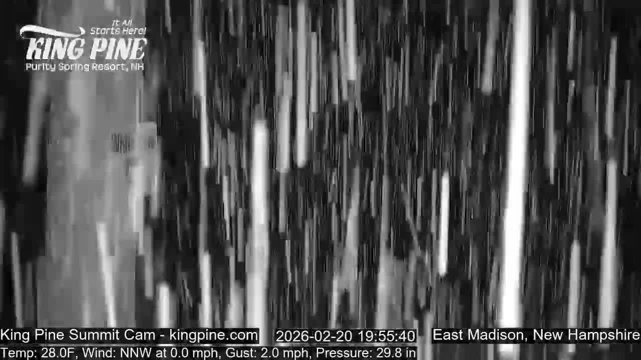 King Pine Summit Ski Area Live Cam -  Madison,  New Hampshire, USA