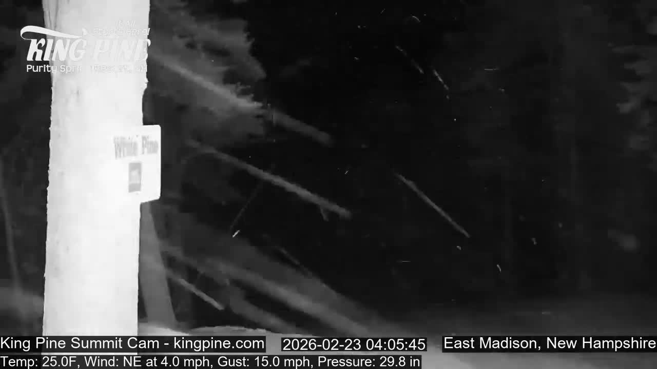 King Pine Summit Ski Area Live Cam -  Madison,  New Hampshire, USA