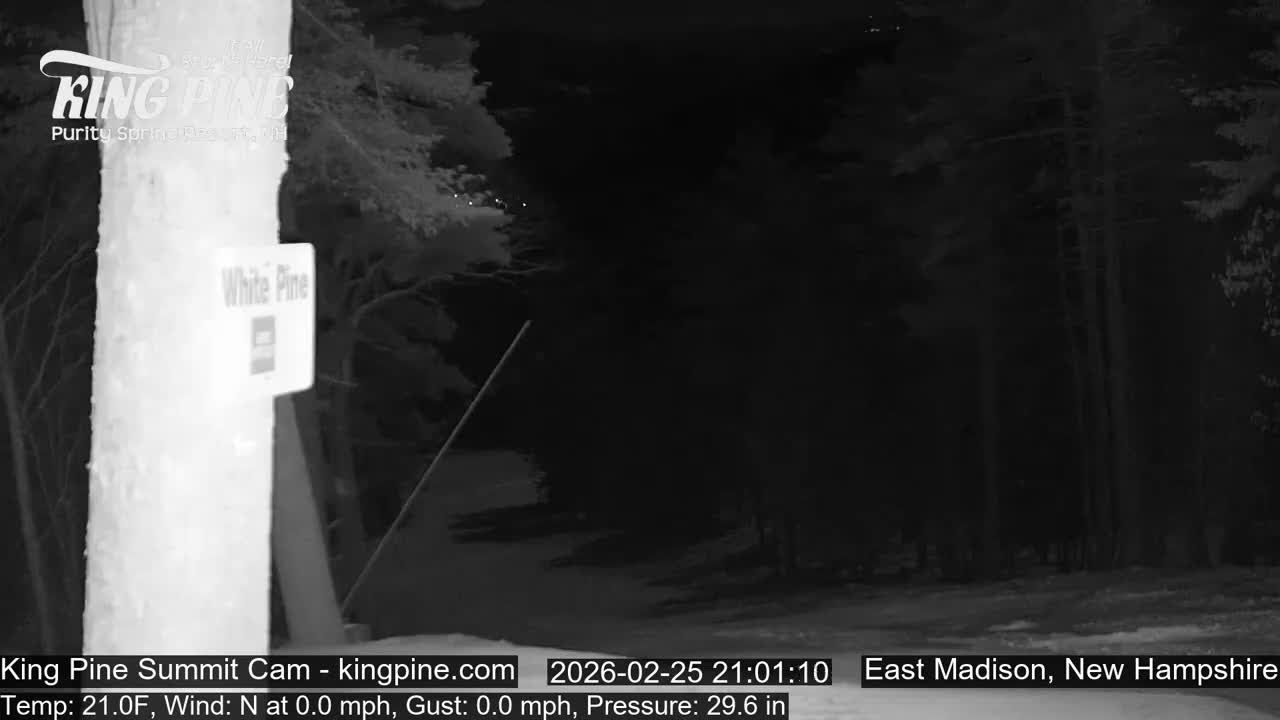 King Pine Summit Ski Area Live Cam -  Madison,  New Hampshire, USA