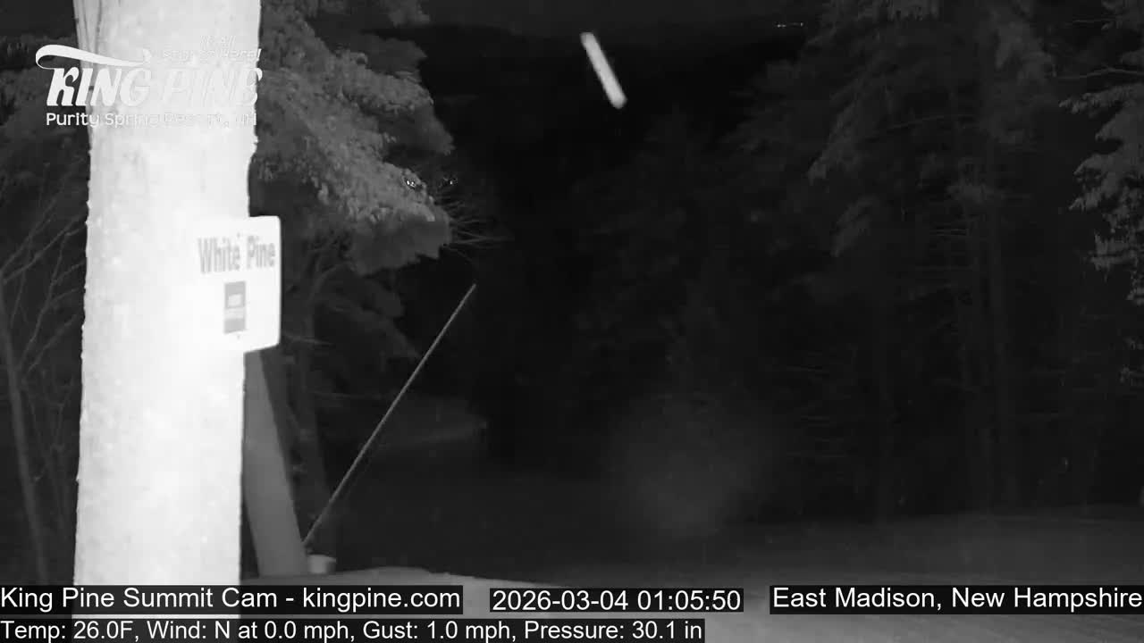 King Pine Summit Ski Area Live Cam -  Madison,  New Hampshire, USA