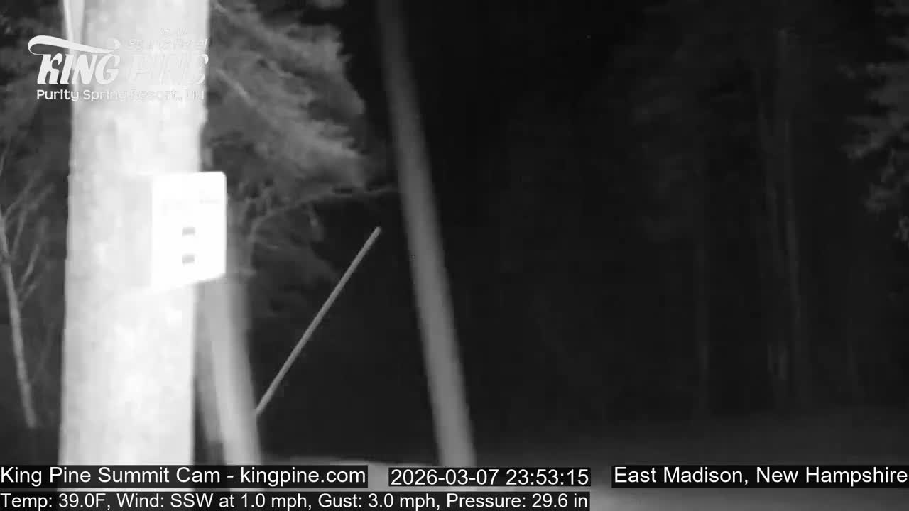 King Pine Summit Ski Area Live Cam -  Madison,  New Hampshire, USA