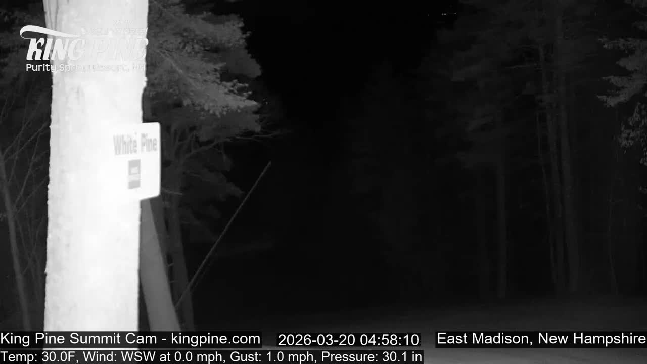 King Pine Summit Ski Area Live Cam -  Madison,  New Hampshire, USA