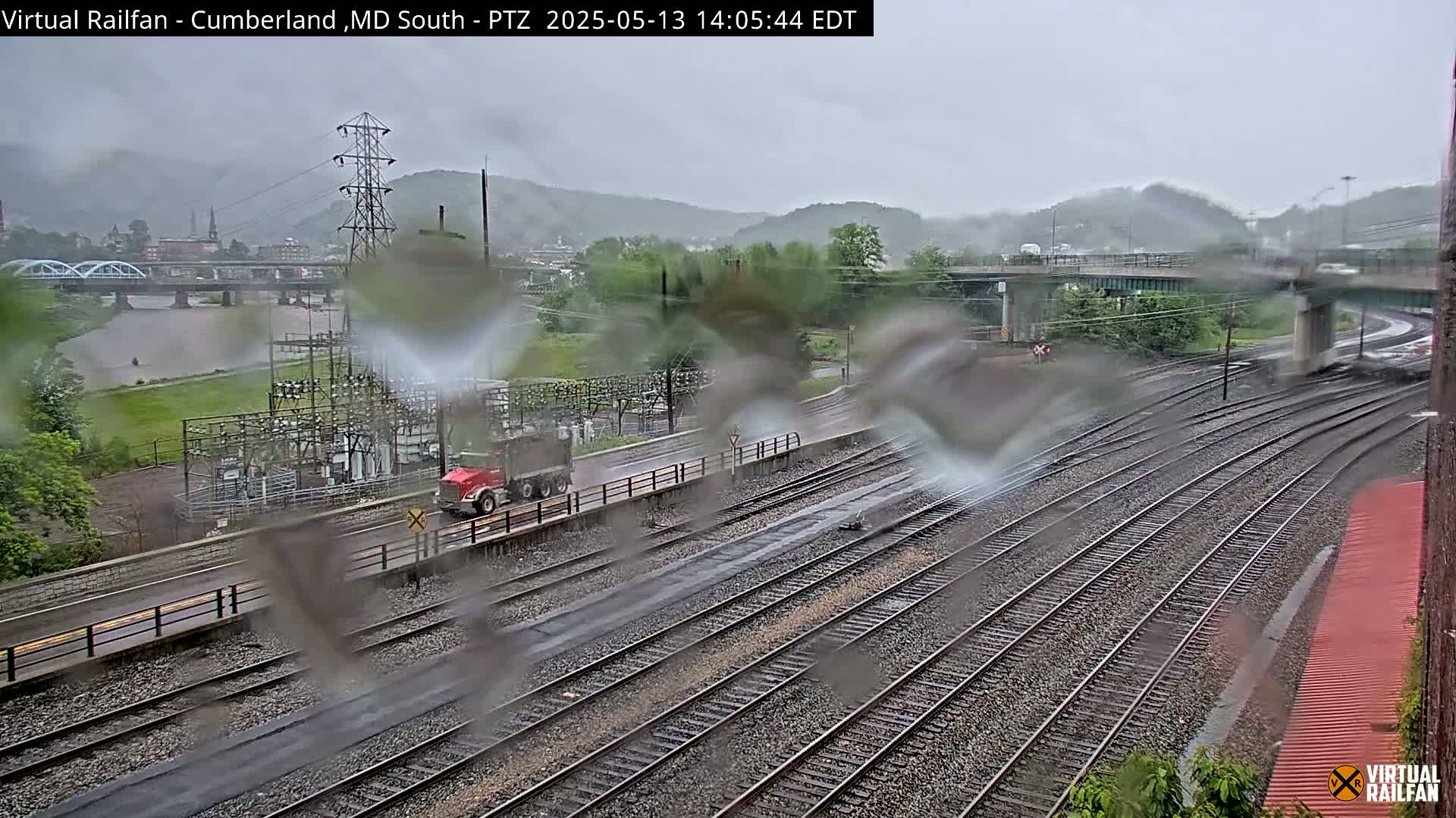 Cumberland City & , Cumberland Train Town  Live Cam - Cumberland, Allegany, Maryland, USA 