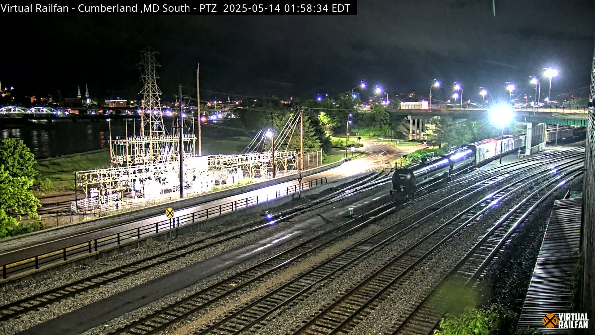 Cumberland City & , Cumberland Train Town  Live Cam - Cumberland, Allegany, Maryland, USA 