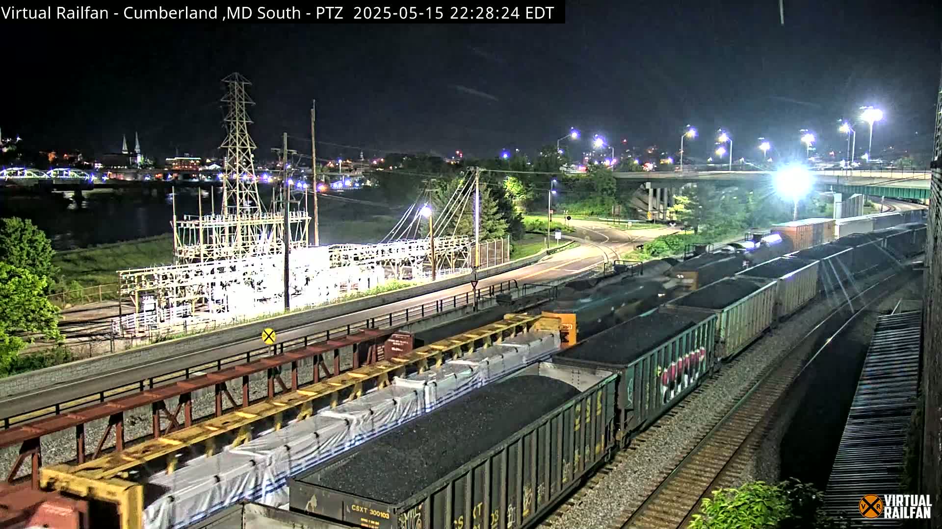 Cumberland City & , Cumberland Train Town  Live Cam - Cumberland, Allegany, Maryland, USA 