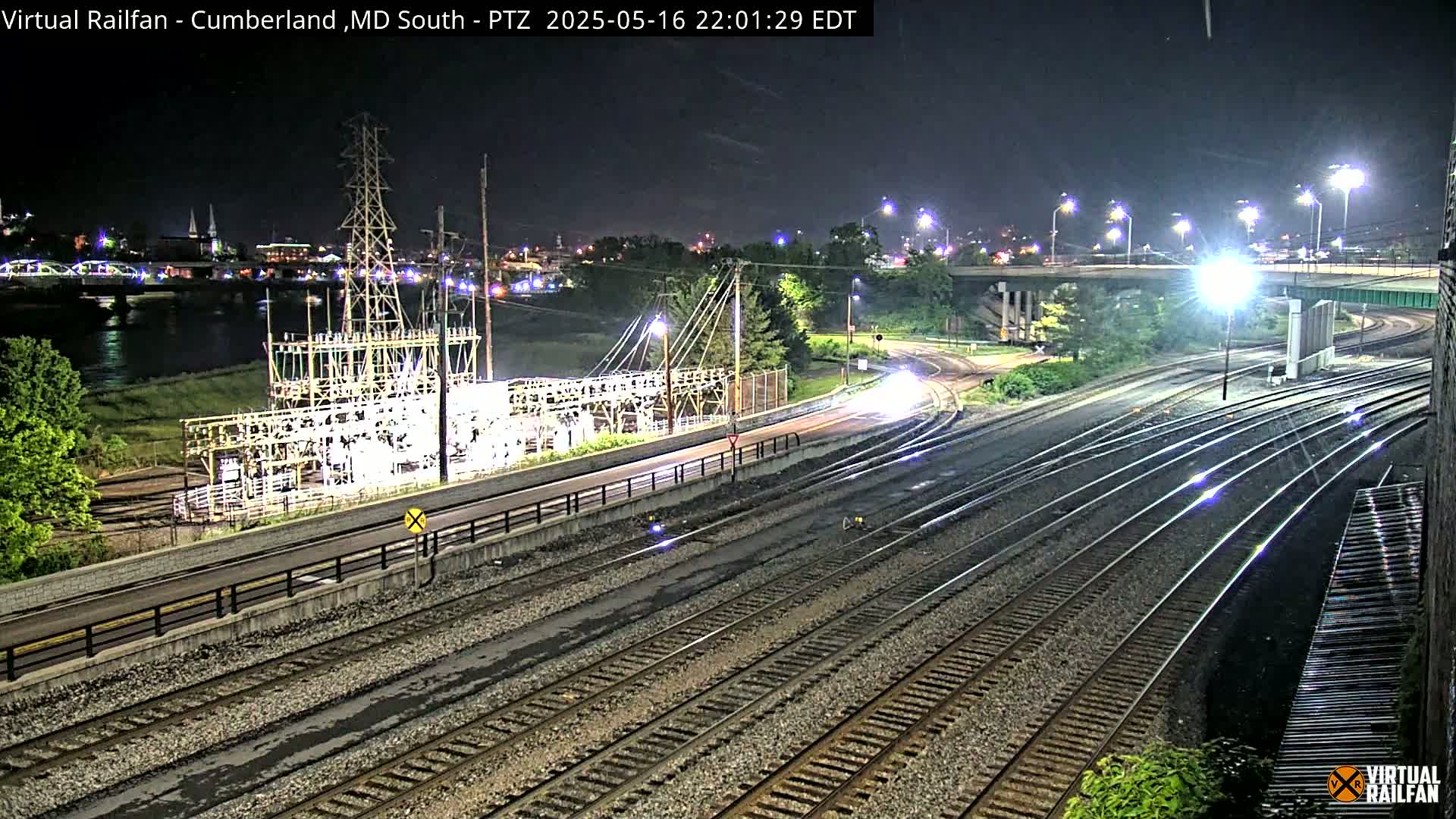 Cumberland City & , Cumberland Train Town  Live Cam - Cumberland, Allegany, Maryland, USA 