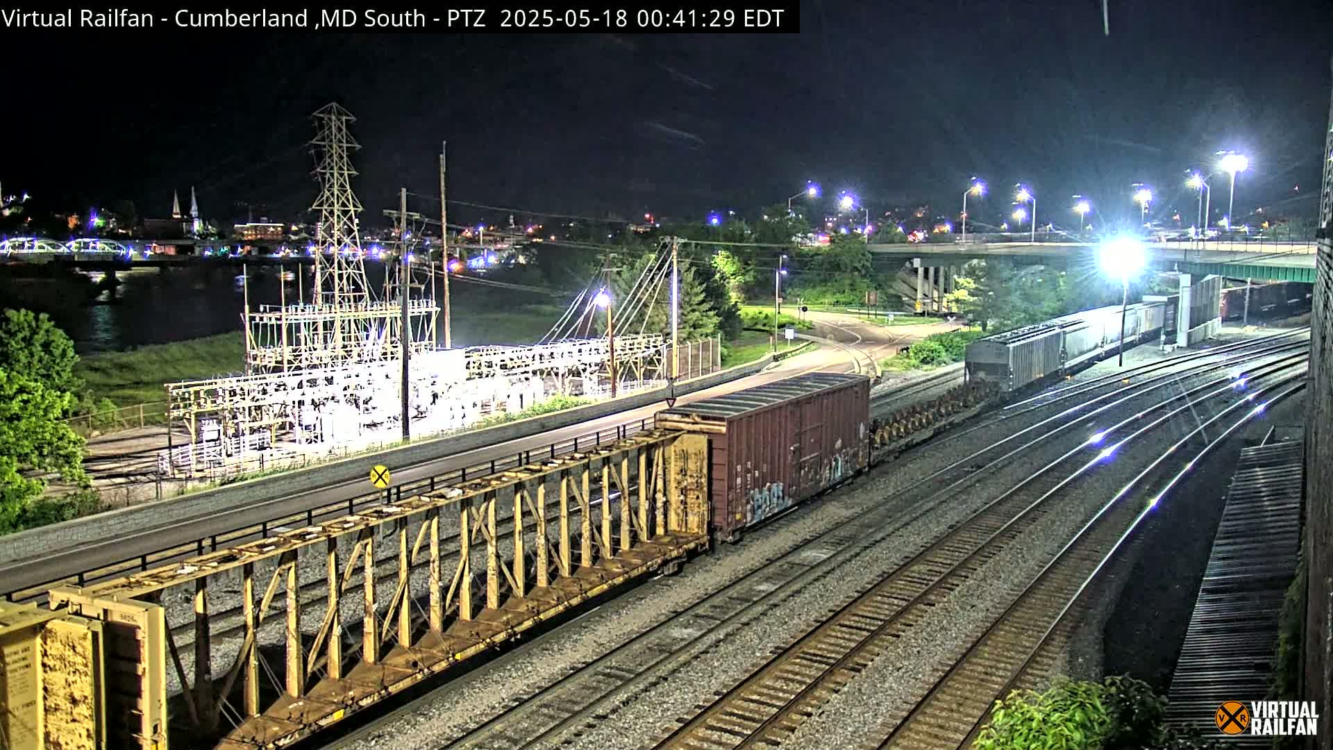 Cumberland City & , Cumberland Train Town  Live Cam - Cumberland, Allegany, Maryland, USA 