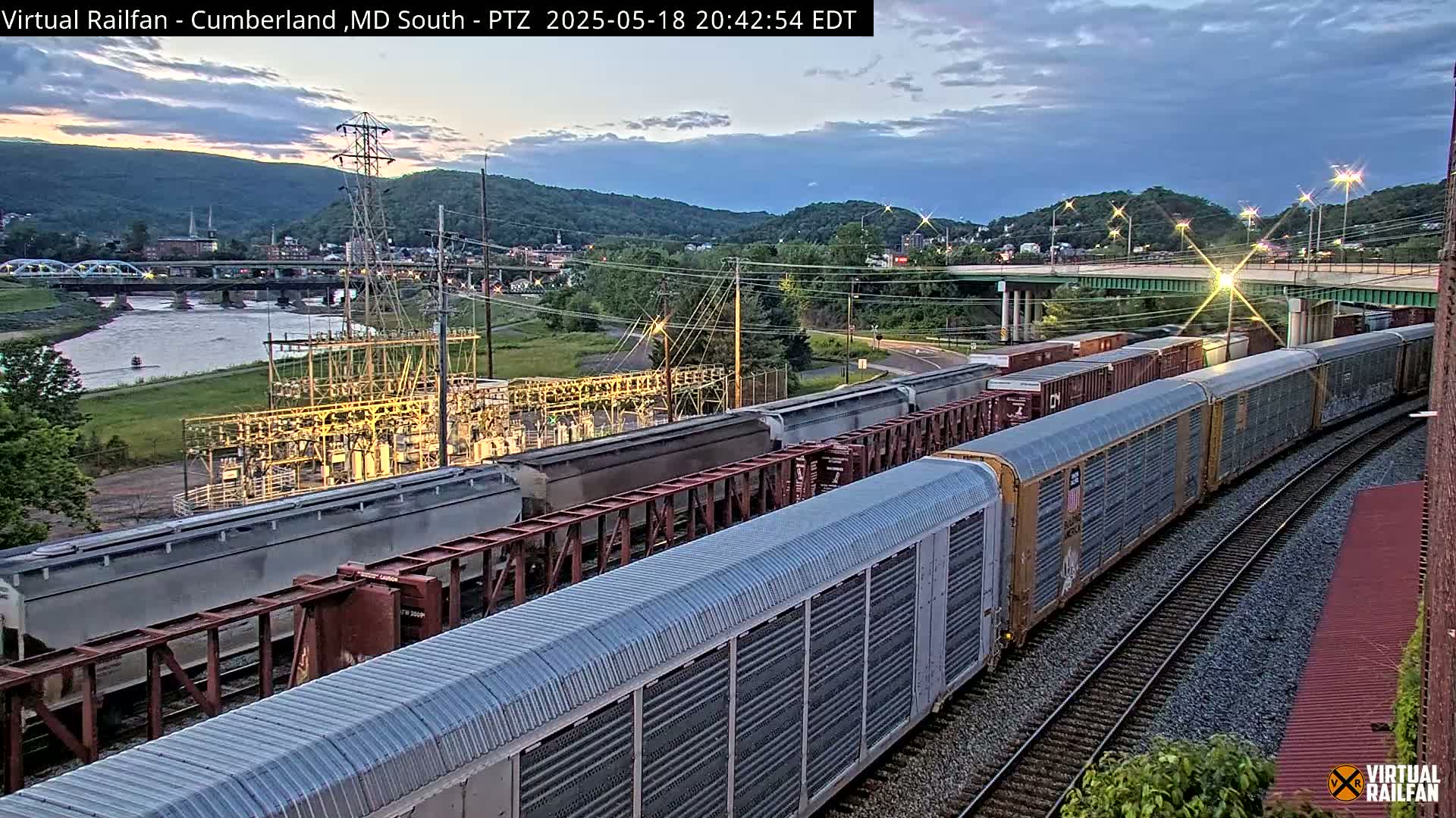 Cumberland City & , Cumberland Train Town  Live Cam - Cumberland, Allegany, Maryland, USA 