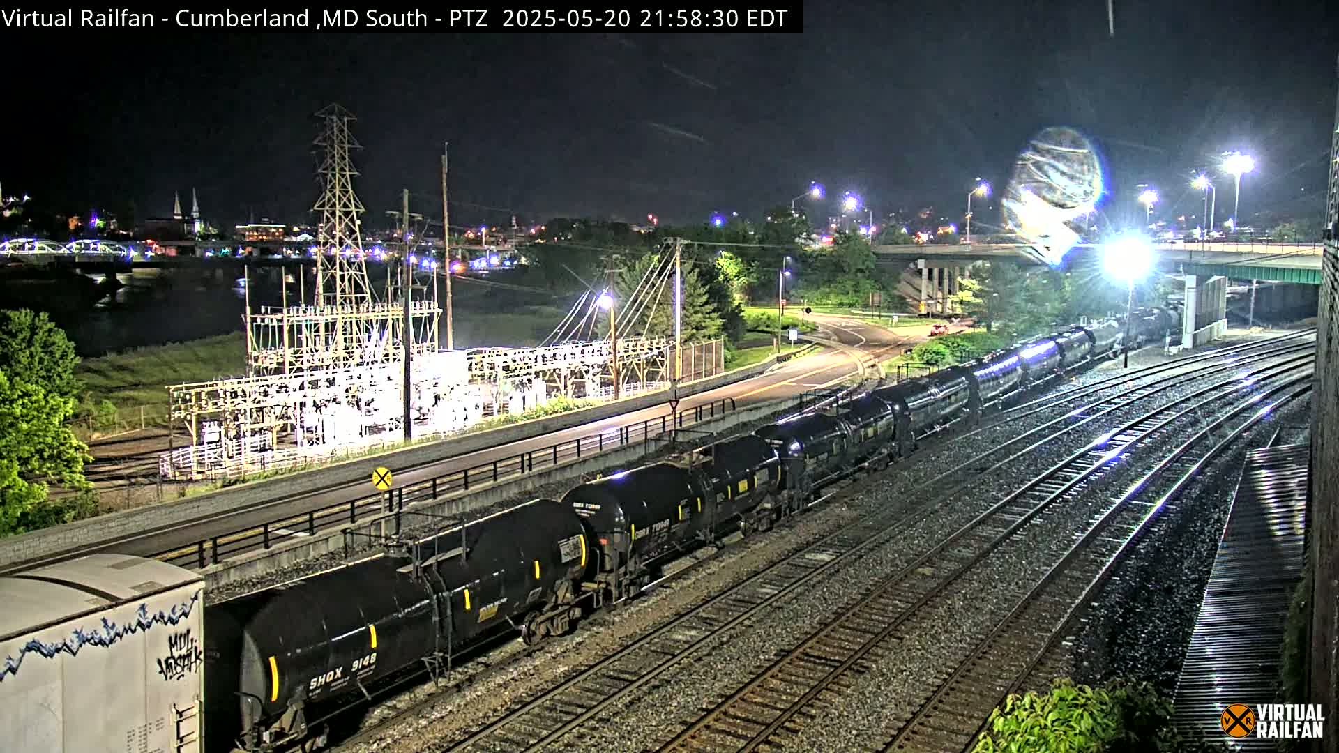 Cumberland City & , Cumberland Train Town  Live Cam - Cumberland, Allegany, Maryland, USA 