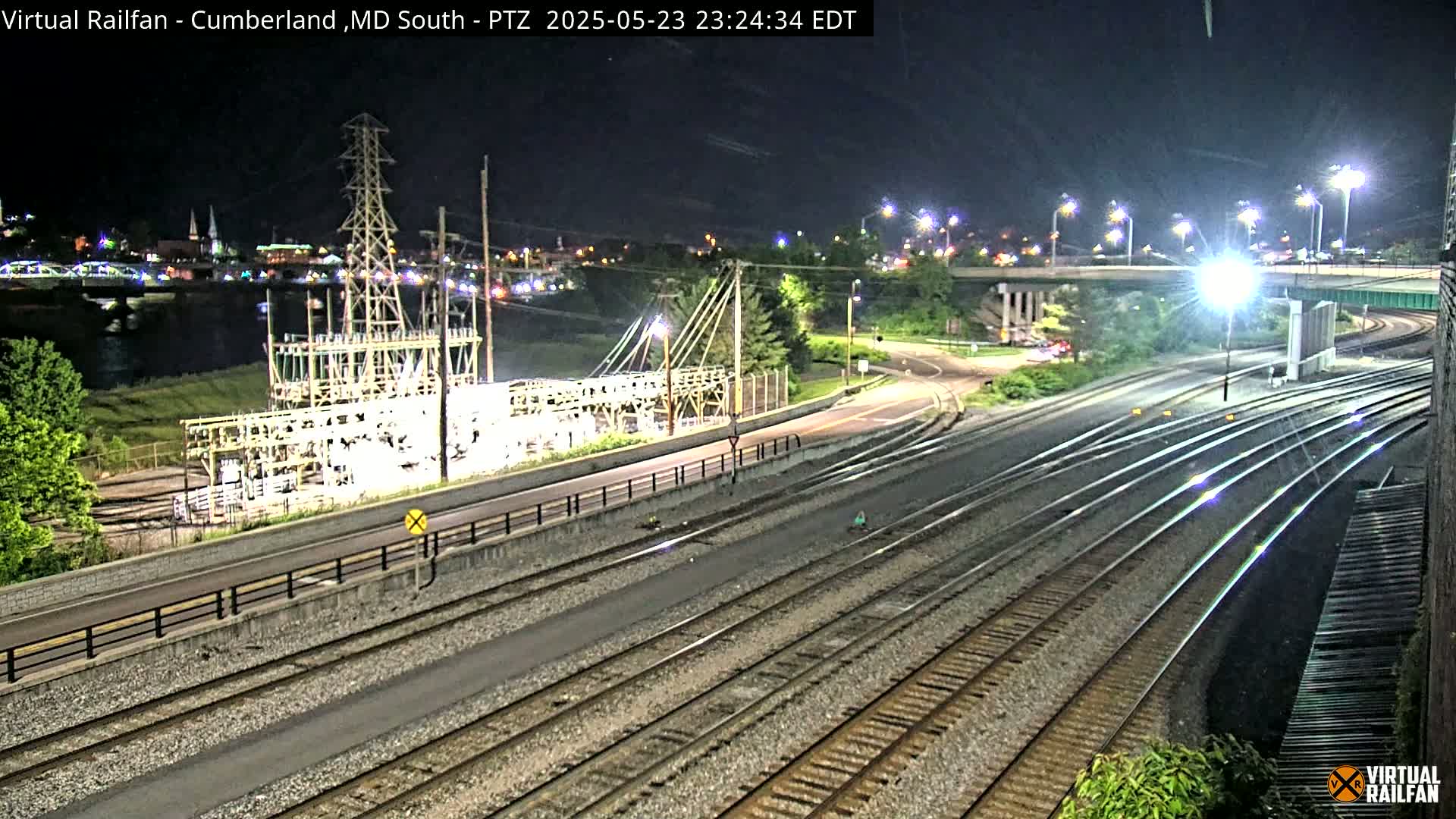 Cumberland City & , Cumberland Train Town  Live Cam - Cumberland, Allegany, Maryland, USA 