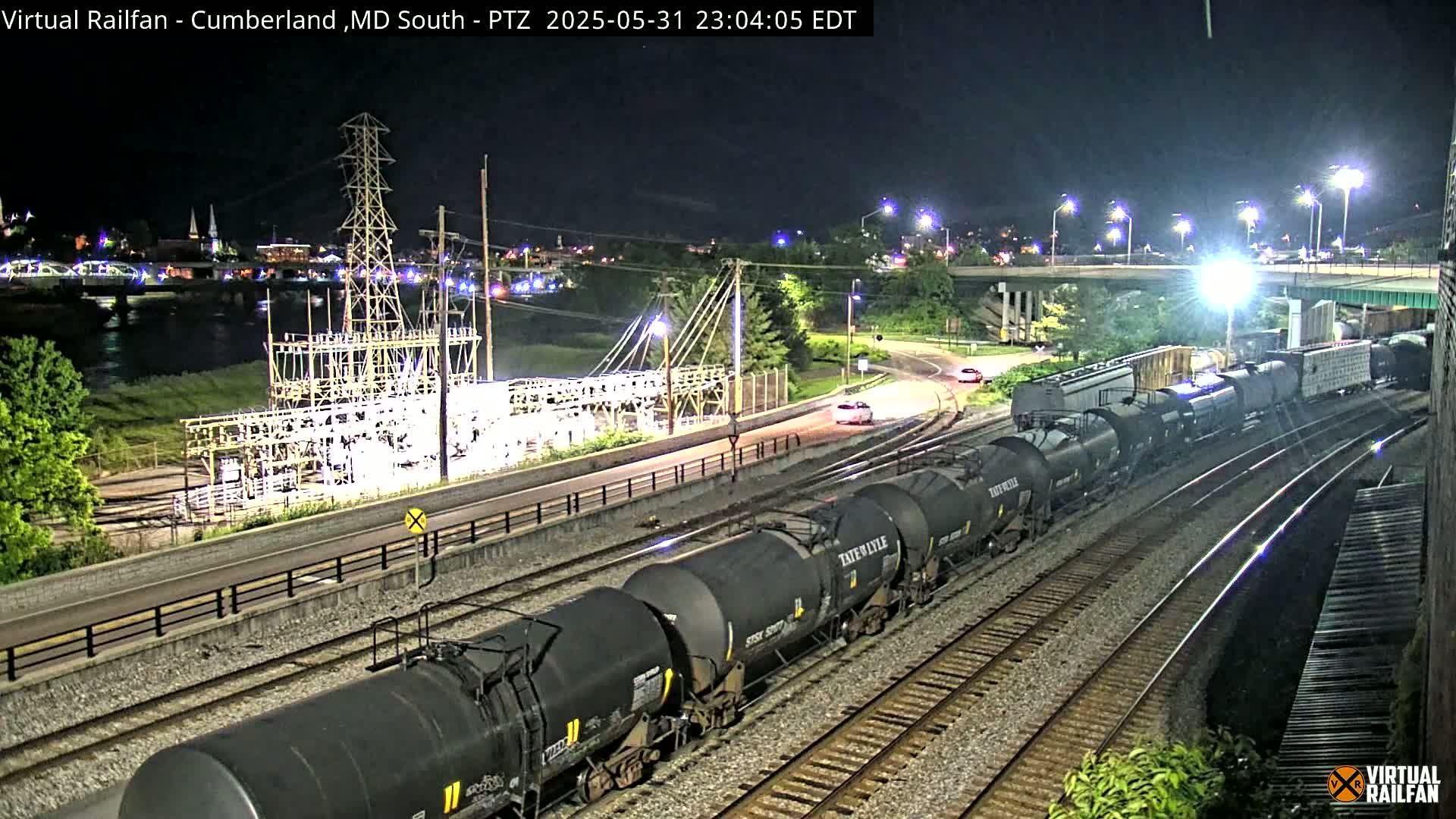 Cumberland City & , Cumberland Train Town  Live Cam - Cumberland, Allegany, Maryland, USA 