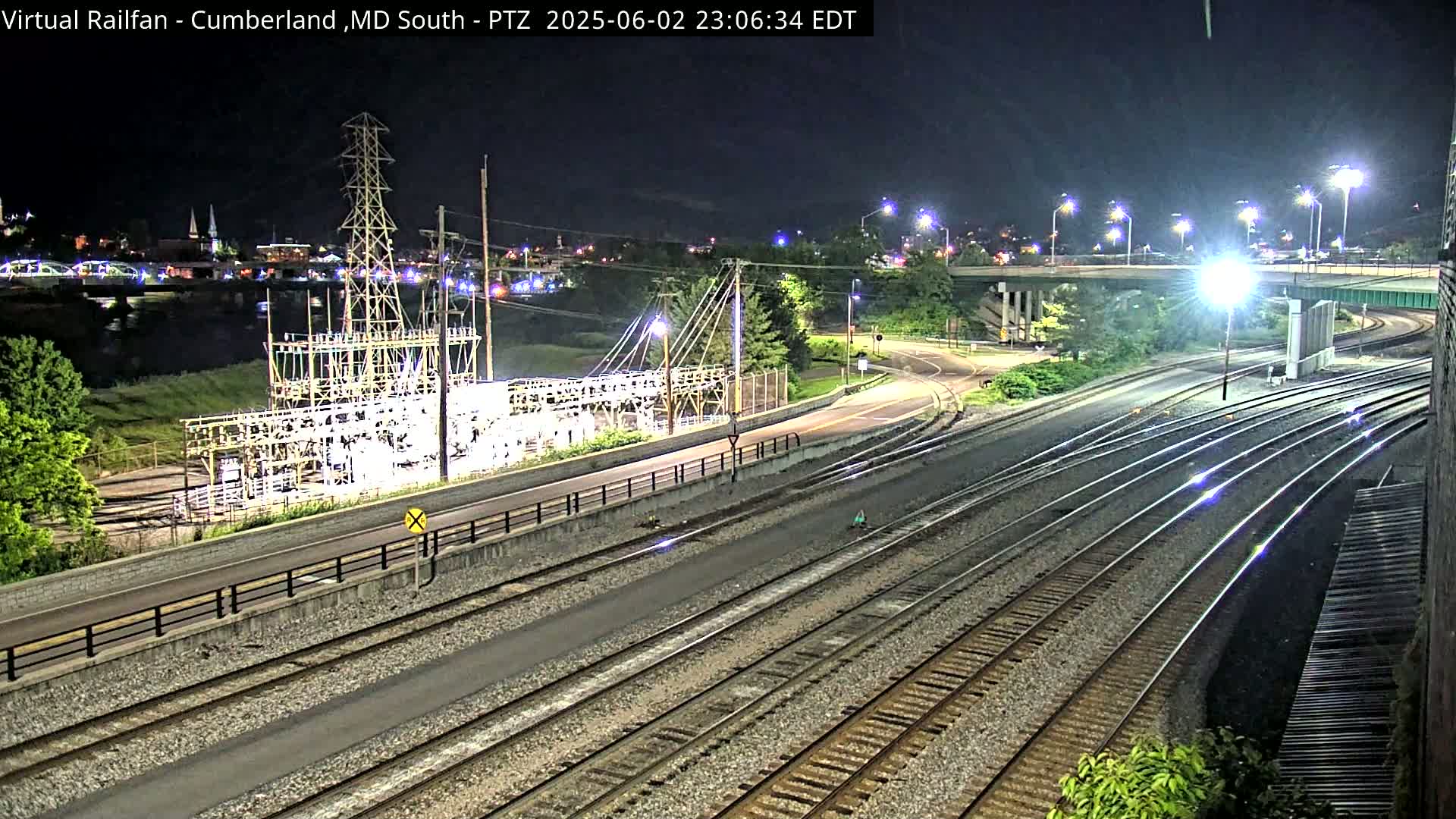Cumberland City & , Cumberland Train Town  Live Cam - Cumberland, Allegany, Maryland, USA 