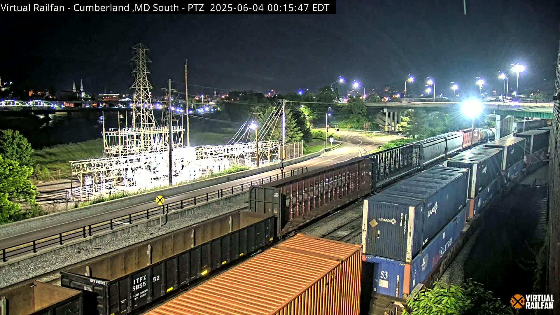 Cumberland City & , Cumberland Train Town  Live Cam - Cumberland, Allegany, Maryland, USA 