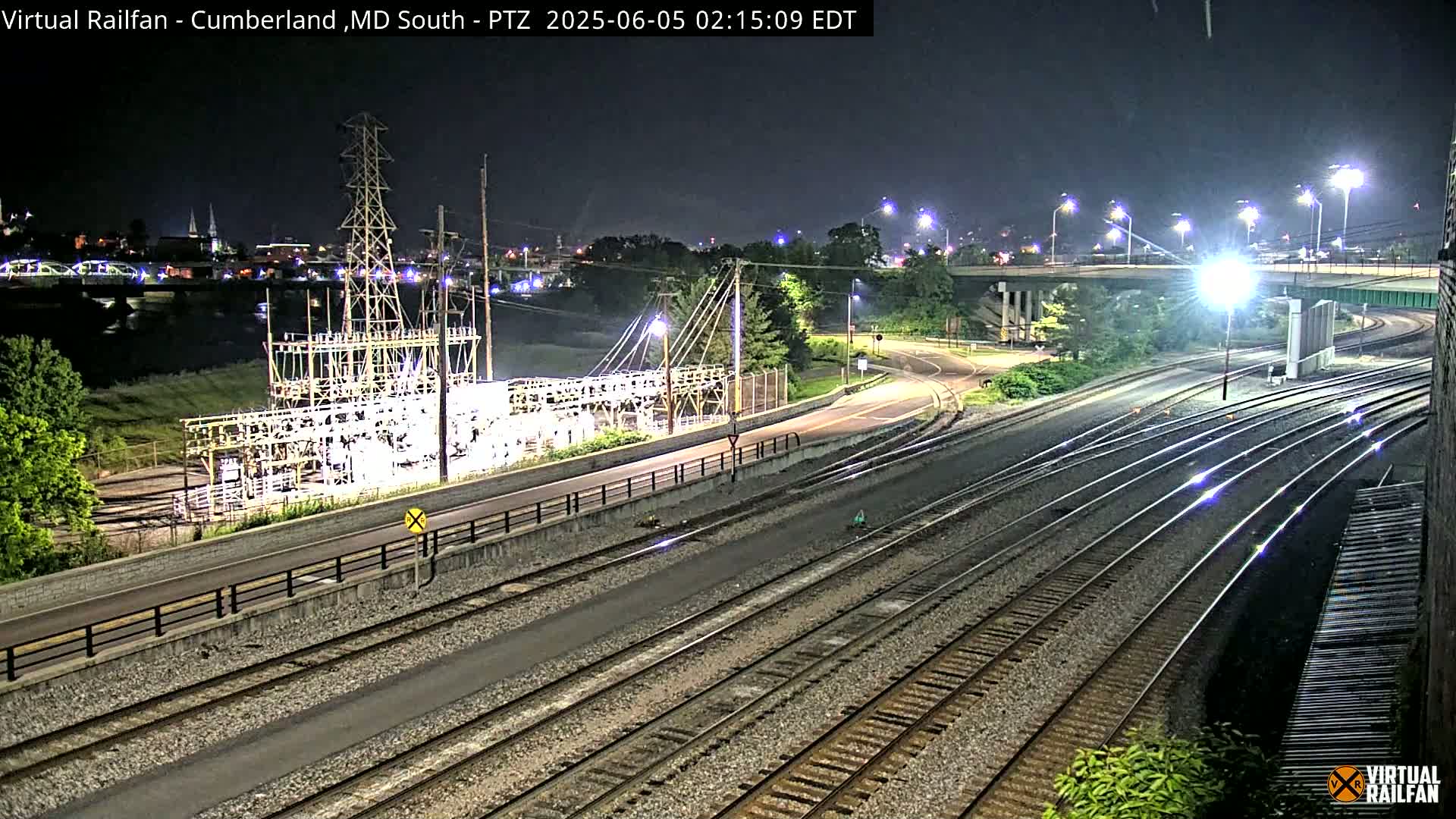 Cumberland City & , Cumberland Train Town  Live Cam - Cumberland, Allegany, Maryland, USA 