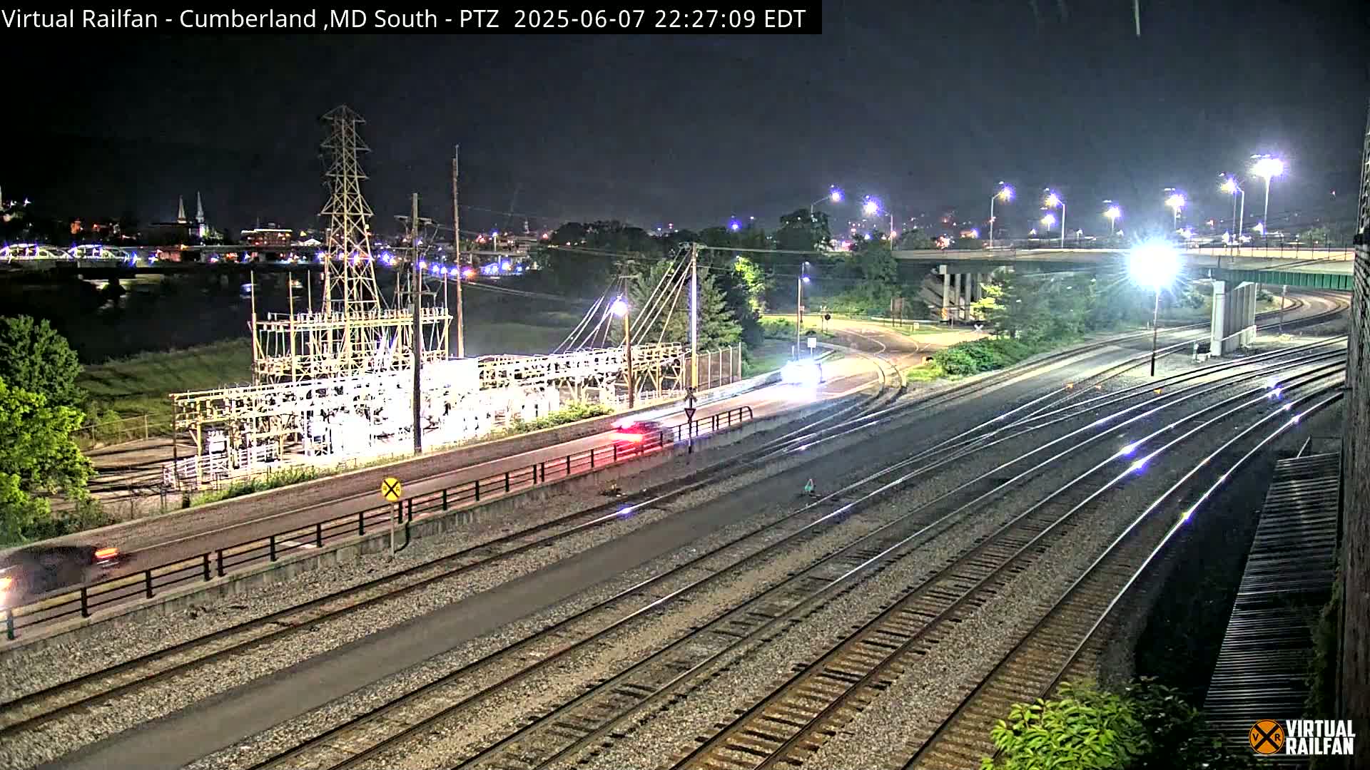 Cumberland City & , Cumberland Train Town  Live Cam - Cumberland, Allegany, Maryland, USA 