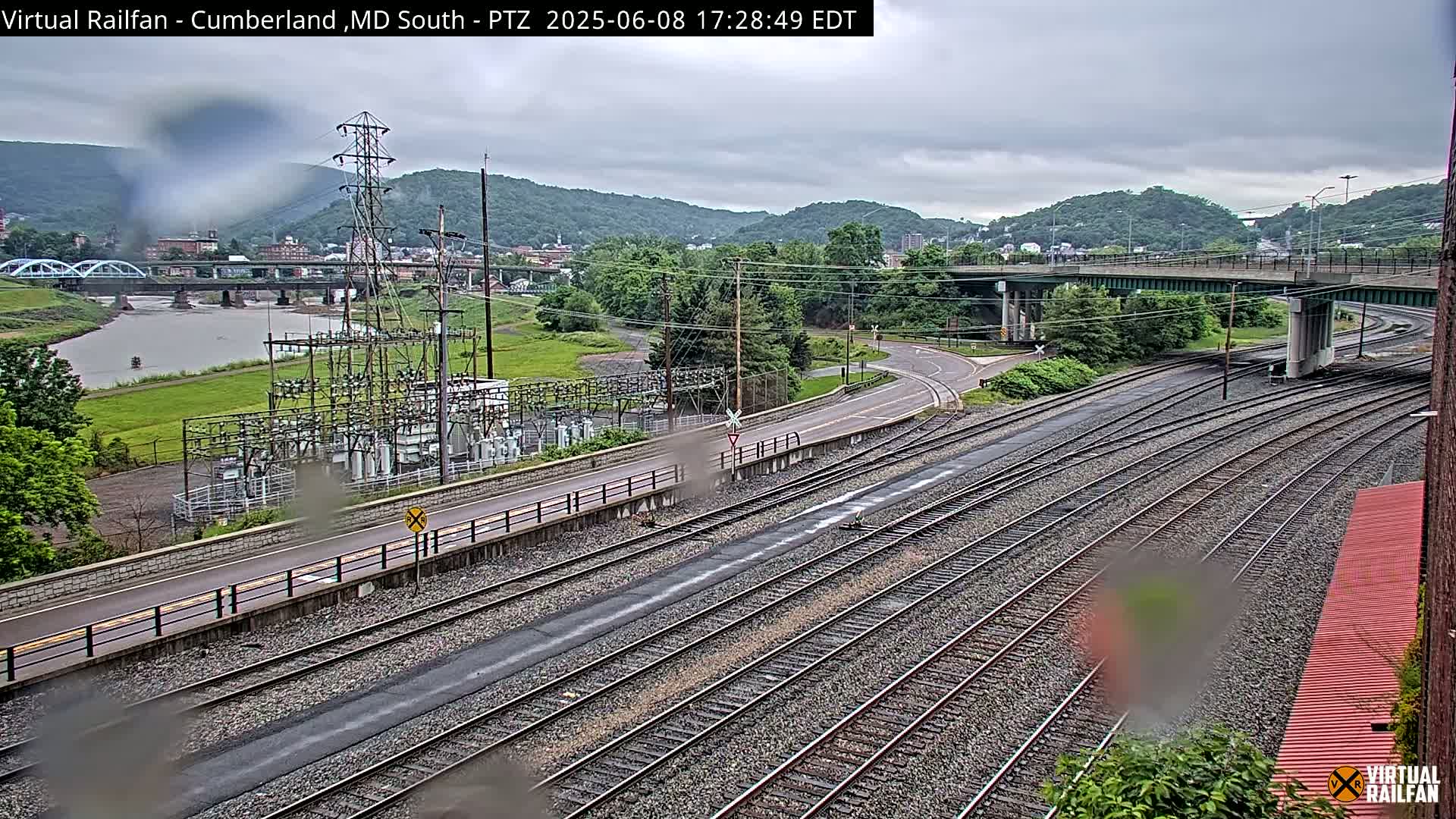 Cumberland City & , Cumberland Train Town  Live Cam - Cumberland, Allegany, Maryland, USA 