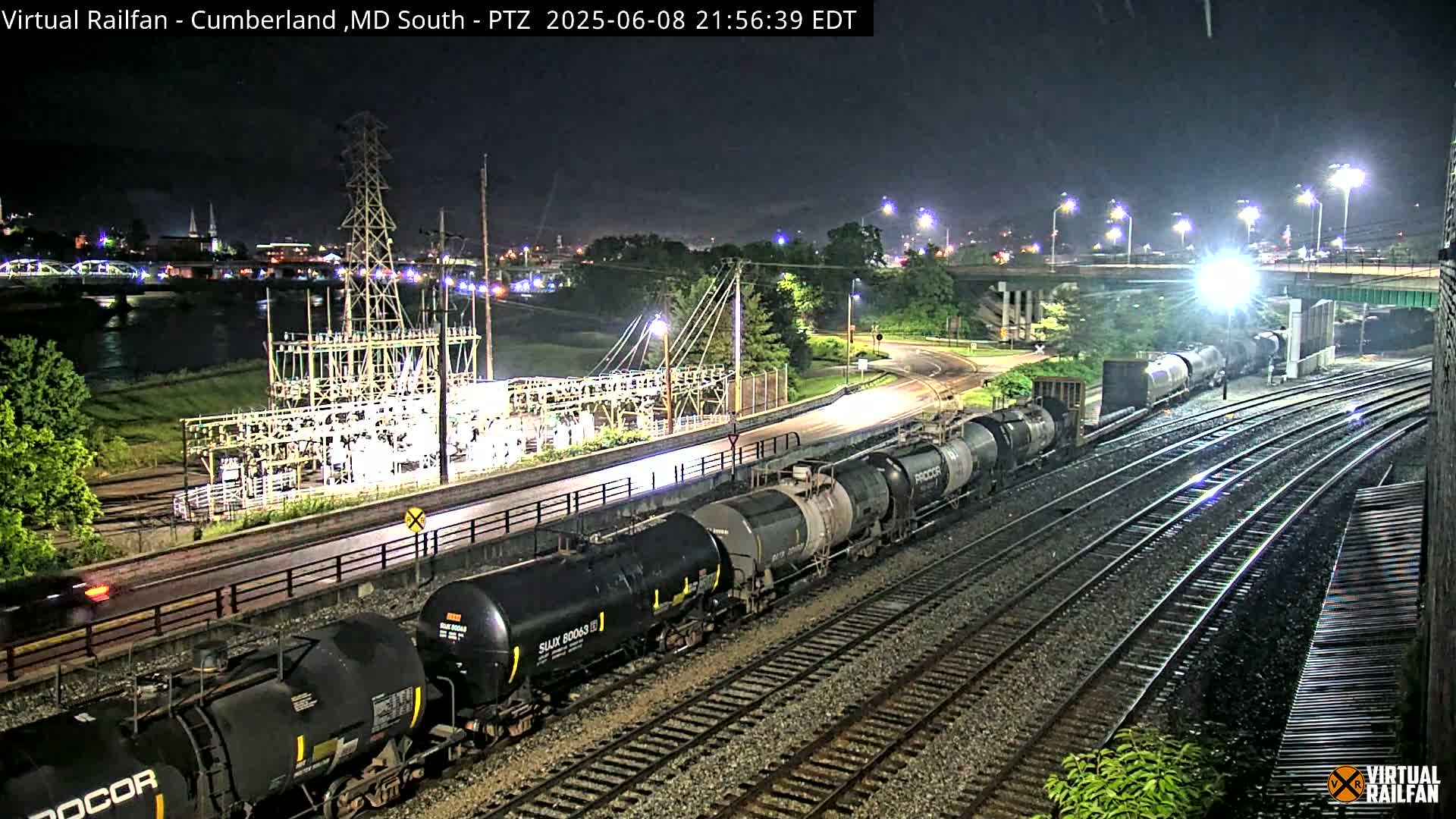 Cumberland City & , Cumberland Train Town  Live Cam - Cumberland, Allegany, Maryland, USA 