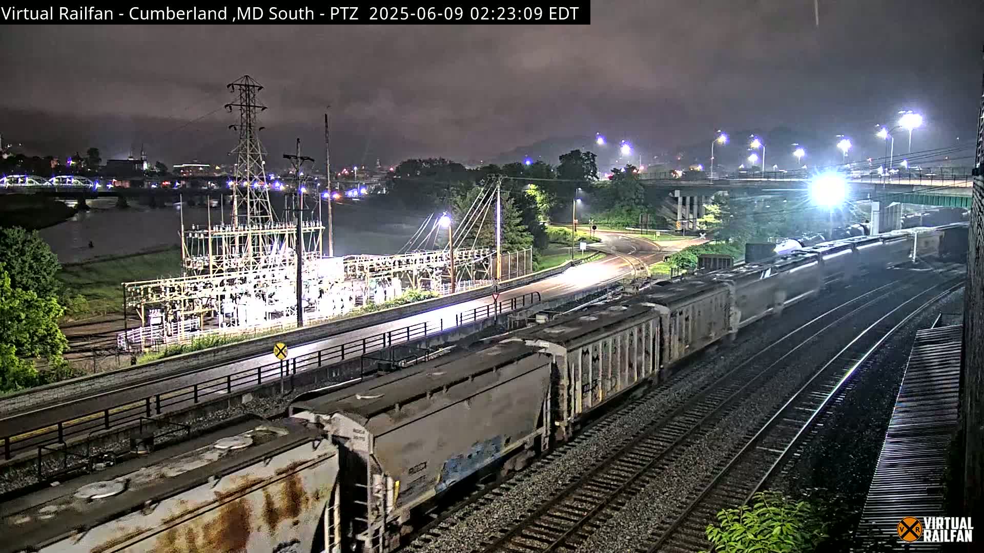 Cumberland City & , Cumberland Train Town  Live Cam - Cumberland, Allegany, Maryland, USA 