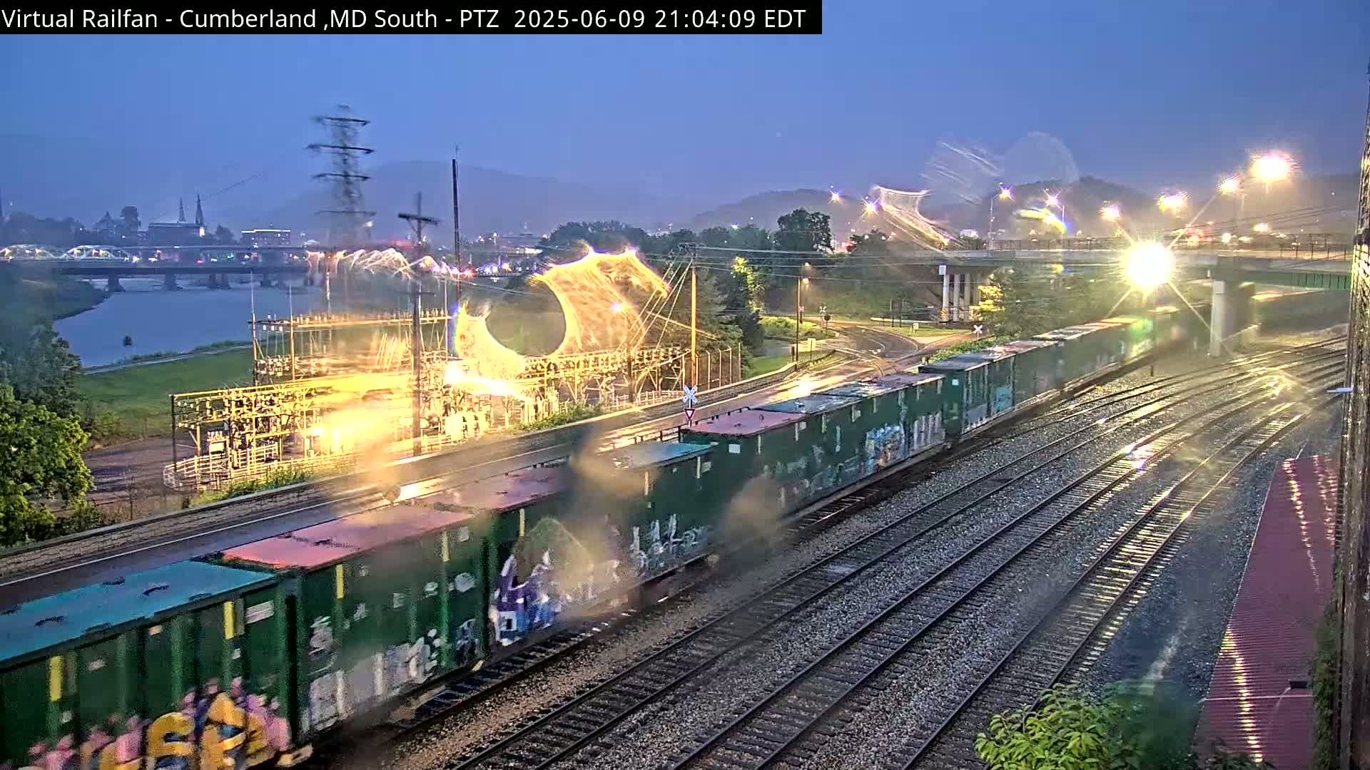 Cumberland City & , Cumberland Train Town  Live Cam - Cumberland, Allegany, Maryland, USA 
