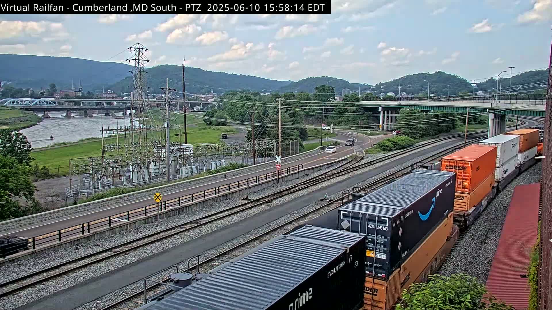 Cumberland City & , Cumberland Train Town  Live Cam - Cumberland, Allegany, Maryland, USA 