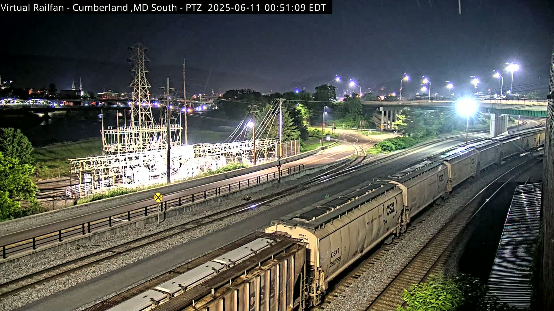Cumberland City & , Cumberland Train Town  Live Cam - Cumberland, Allegany, Maryland, USA 