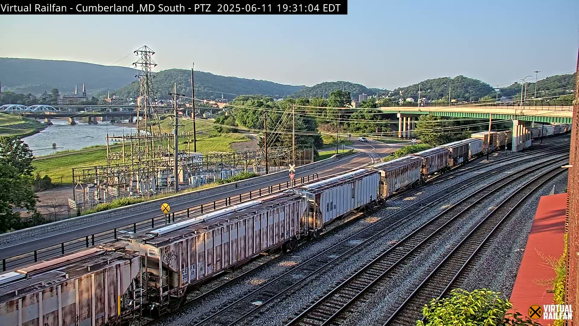 Cumberland City & , Cumberland Train Town  Live Cam - Cumberland, Allegany, Maryland, USA 