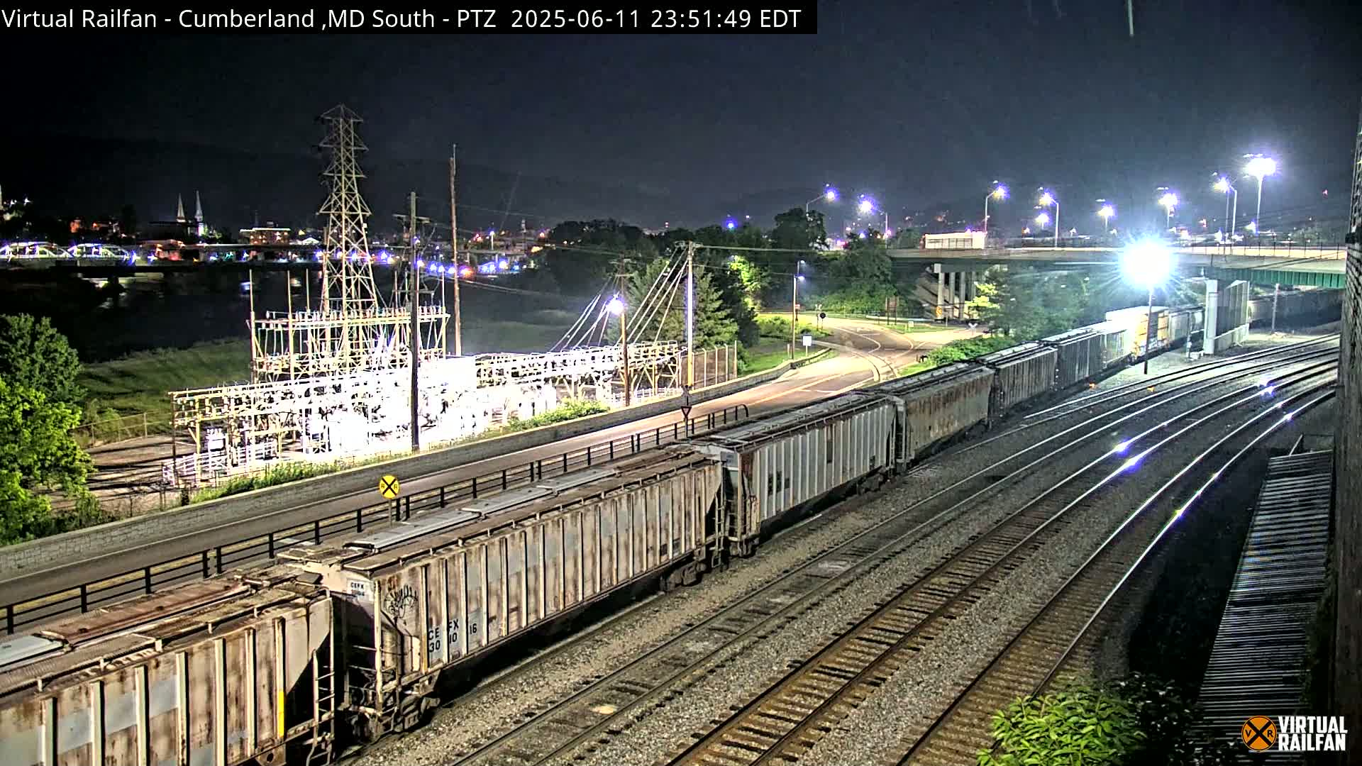 Cumberland City & , Cumberland Train Town  Live Cam - Cumberland, Allegany, Maryland, USA 