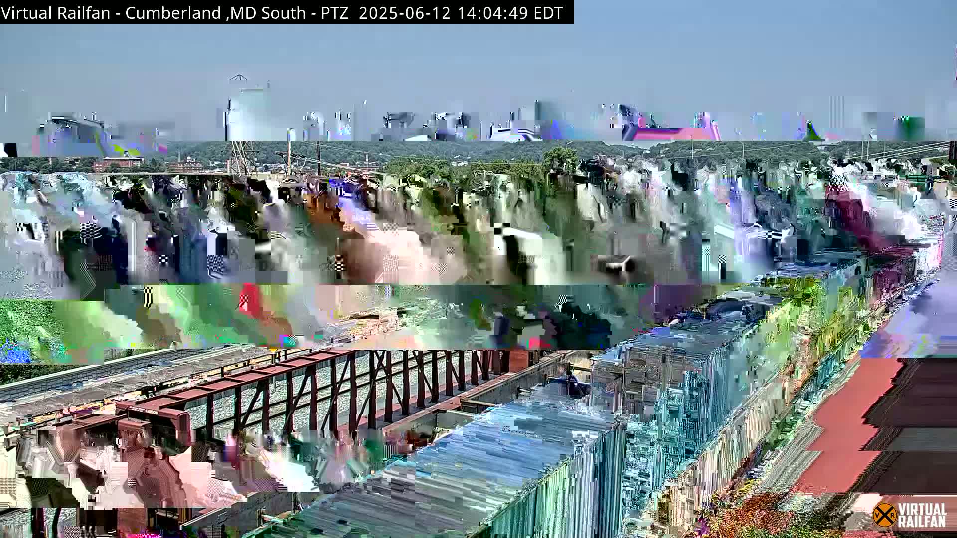 Cumberland City & , Cumberland Train Town  Live Cam - Cumberland, Allegany, Maryland, USA 