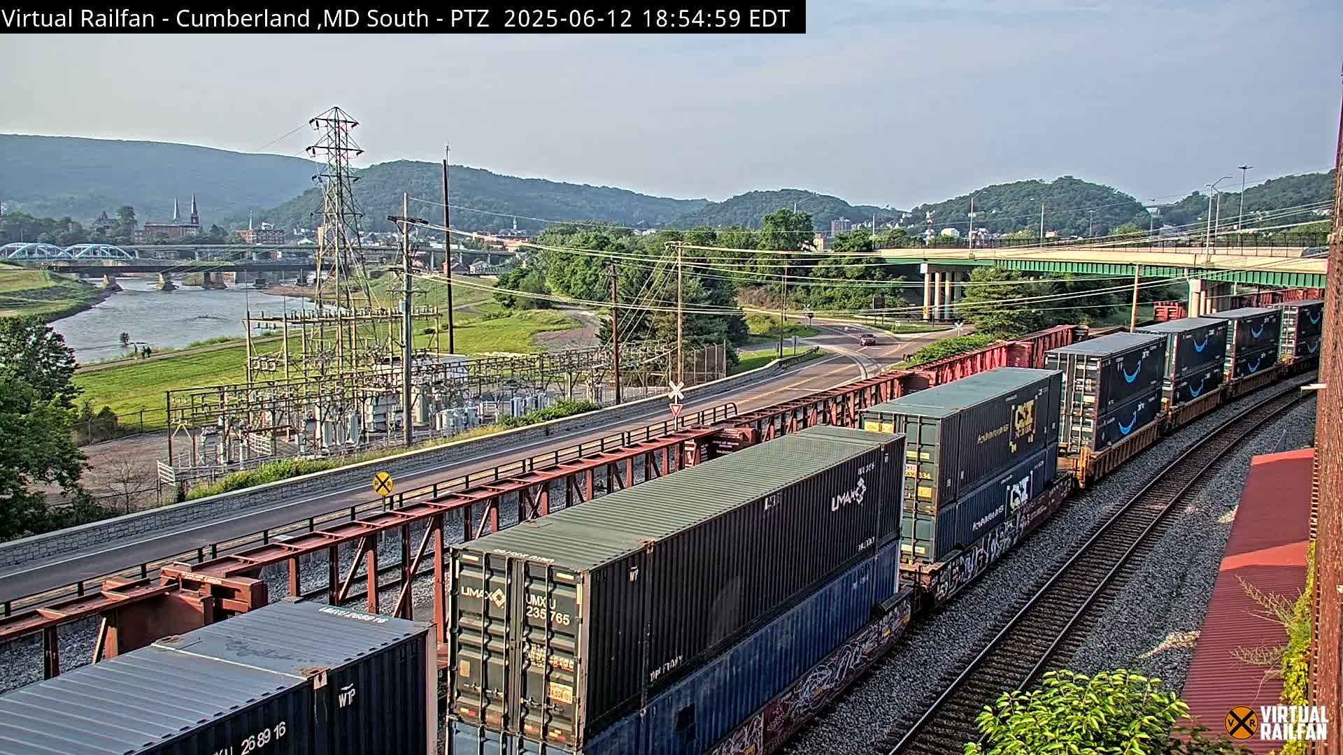 Cumberland City & , Cumberland Train Town  Live Cam - Cumberland, Allegany, Maryland, USA 