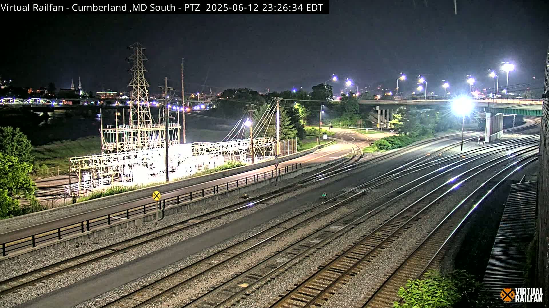 Cumberland City & , Cumberland Train Town  Live Cam - Cumberland, Allegany, Maryland, USA 